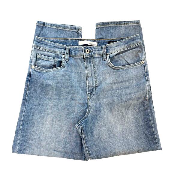 Ella Moss Jeans High Waist Straight Size 10 Light Wash Blue Denim Jeans - Picture 1 of 13